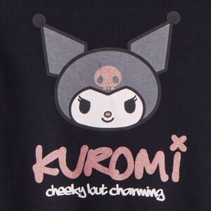 Sweat en molleton uni à print Kuromi pour fille  