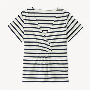 T-shirt marinière de grossesse et d'allaitement manches courtes 