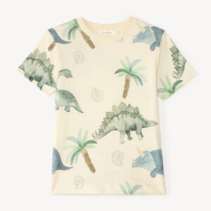T-shirt manches courtes imprimé dinosaure pour garçon 