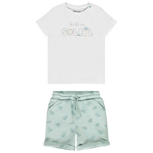 Ensemble 2 pièces avec bermuda imprimé pour bébé garçon 