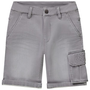 Bermuda effet jean avec poche plaquée pour garçon 