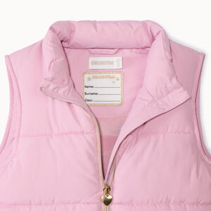 Doudoune sans manches matelassée unie pour fille 