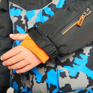 Veste de ski waterproof imprimé camouflage pour garçon 