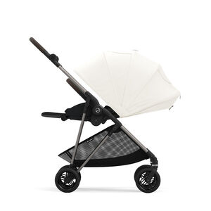 Poussette compacte légère Melio 4 taupe/canvas white 