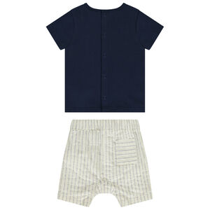 Ensemble 2 pièces motif baleine pour bébé garçon 