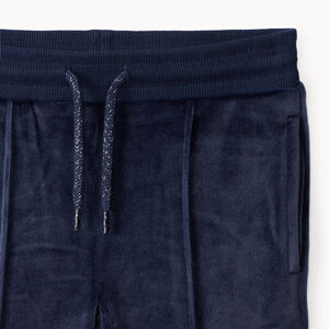 Ensemble en velours gilet à capuche + jogging pour fille  