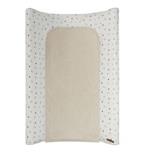 Housse de matelas à langer imprimé Roi des Forêts beige 