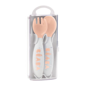 Set de 2 couverts ergonomiques 2ème âge - Nude 