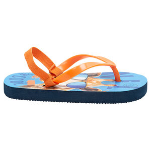 Tongs avec girafe printée et lanière élastiquée 