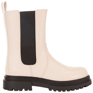 Bottines effet cuir avec semelles chunky pour fille 