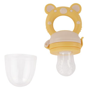 Grignoteur en silicone Miamix - Jaune 