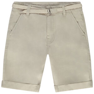 Bermuda ceinturé en twill pour garçon 