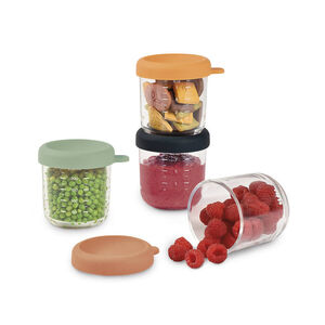 Set de 4 petits pots en verre 250 ml Sunrise Color 