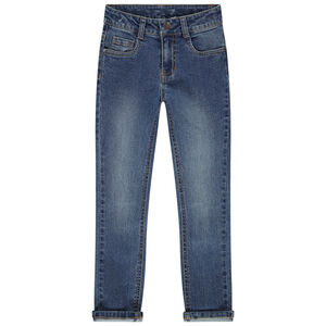 Jean skinny effet used à texte en relief pour garçon 