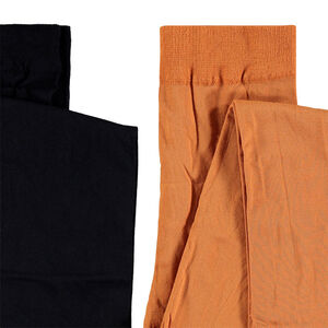 Lot de 2 collants fins unis pour fille 