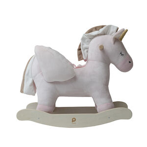Licorne à bascule rose clair 