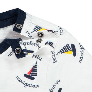 T-shirt manches courtes imprimé bateaux pour bébé garçon 