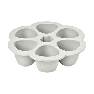 Pots de conservation multi-portions silicone 6x150 ml Gris Brume 