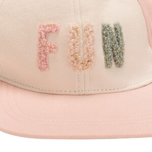 Casquette snapback Fun avec patchs bouclettes pour fille 