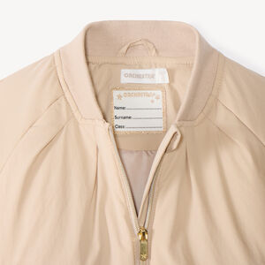 Veste fille style bomber en toile 