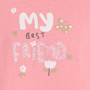 T-shirt manches longues à print pailleté pour bébé fille 