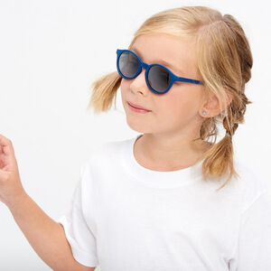 Lunettes de Soleil à Cordon Elastique 4-6 ans - Bleu Marine 