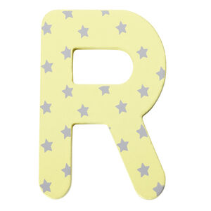 Lettre décorative en bois R 