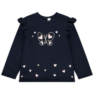 Pull à manches longues avec print fantaisie pour bébé fille 