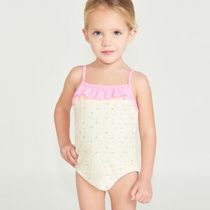 Maillot de bain 1 pièce imprimé cœur pour bébé fille 