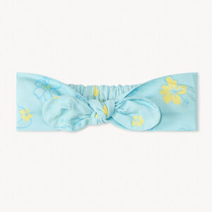 Bandeau en toile imprimé fleurs d'hibiscus pour bébé fille 