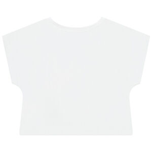 T-shirt oversize print message fille 