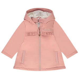 Parka gomme déperlante doublée sherpa pour bébé fille 