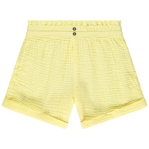 Short uni en double gaze pour fille 