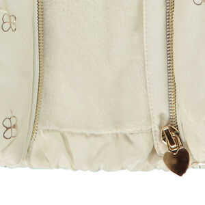 Doudoune sans manches matelassée imprimé papillons brillants pour bébé fille 