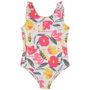 Maillot de bain 1 pièce imprimé fleuri pour fille 