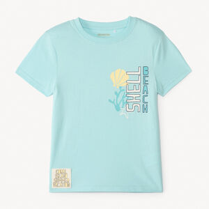 T-shirt manches courtes imprimé thème mer pour garçon  