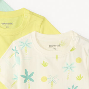 Lot de 3 t-shirts manches courtes fantaisie pour bébé garçon 