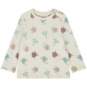 T-shirt manches longues imprimé créatures végétales pour bébé garçon 