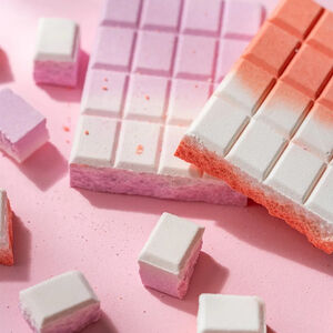 Tablette de bain effervescente orange à la pêche  