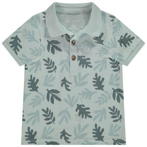 Polo manches courtes imprimé feuillage pour bébé garçon 