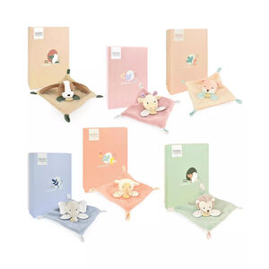 Doudou plat animal Les Rikikis (modèle aléatoire) 