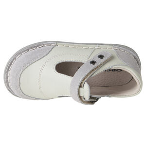 Salomés en cuir bi-matière  