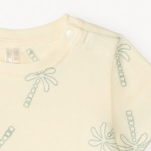 T-shirt manches courtes broderie palmiers pour bébé garçon 