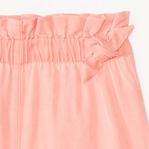 Short en tencel avec nœuds décoratifs pour fille 