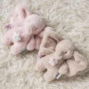 Mini peluche musicale éléphant - Fanfan - Rose - 20 cm 