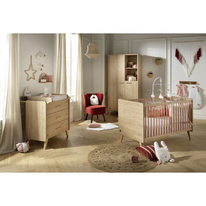 Lit transformable Little Big Bed Arty 70x140 cm - Chêne Suave 