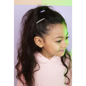 Lot de 4 barrettes + 10 élastiques fille 