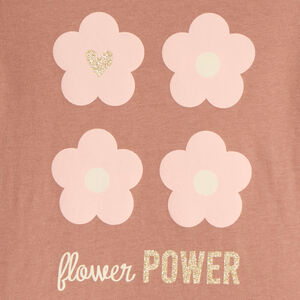 T-shirt manches longues print pailleté pour fille 