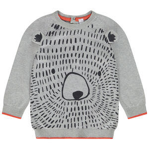 Pull en tricot ludique ourson pour bébé garçon 