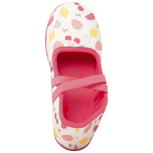 Chaussons forme babies imprimé fruits fille 